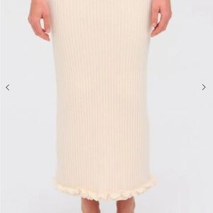 For Love & Lemons  Rey Knit Midi Skirt brand new with tags